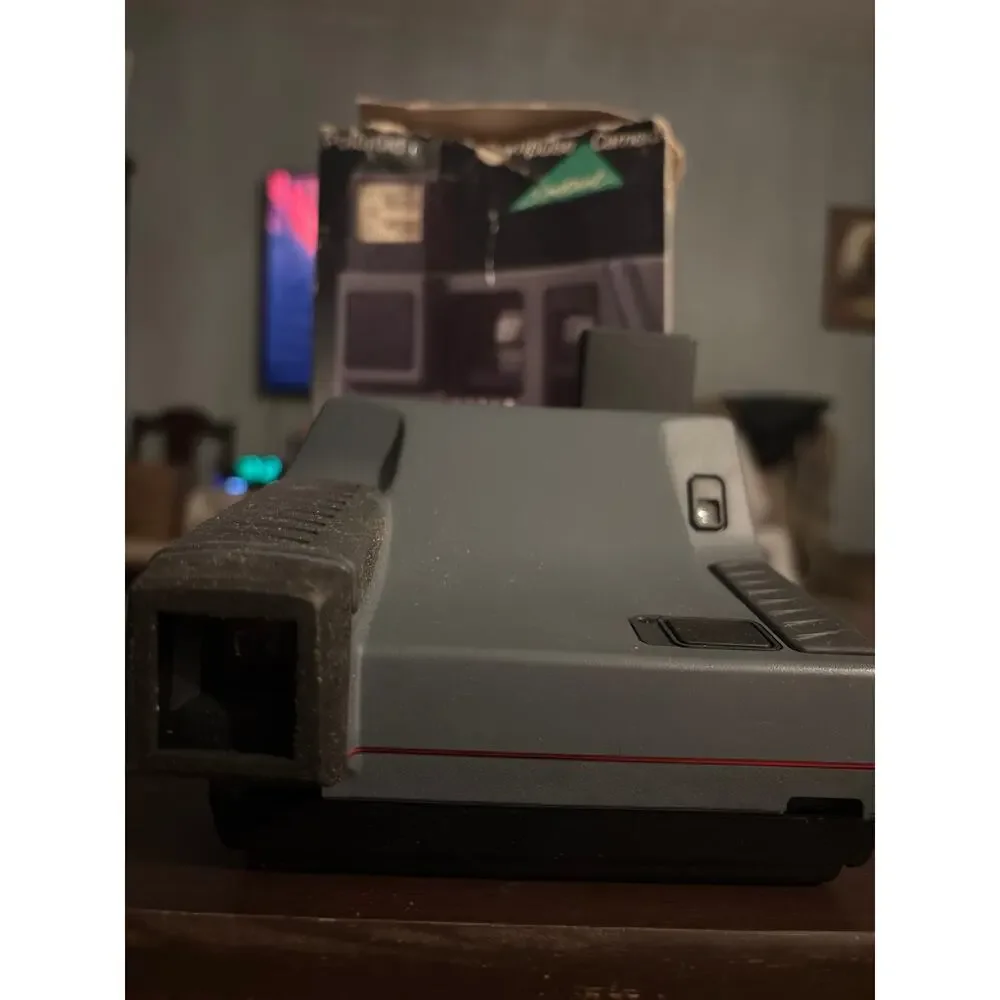 Polaroid IMPULSE Instant Camera W/ Original Box, Lustre Gray, 1988, NIB